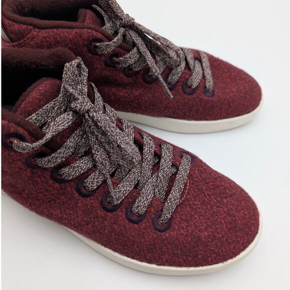 Allbirds Wool Runner-Up Mizzles Fluff Sneakers Boots Women's Red Size US6 EU36 - Picture 9 of 11